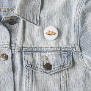pumpkin Editable Digital Down 3 Cm Round Badge
