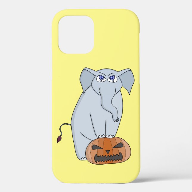 Pumpkin Elephant Case-Mate iPhone Case (Back)