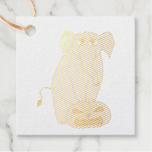 Pumpkin Elephant Favour Tags