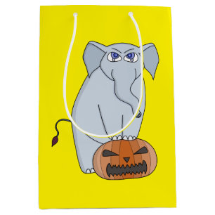 Pumpkin Elephant Medium Gift Bag