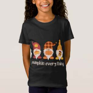 Pumpkin Everything Cute Fall Gnomes Autumn Thanksg T-Shirt
