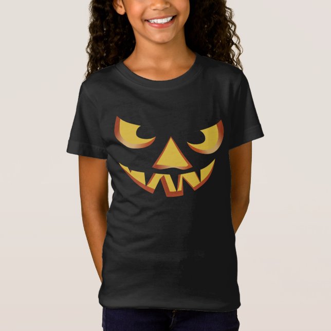 Pumpkin Face 3 for Halloween T-Shirt (Front)