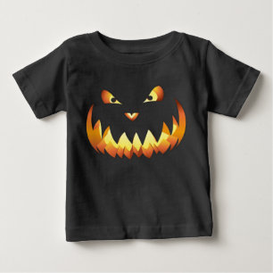 Pumpkin Face 4 for Halloween Baby T-Shirt