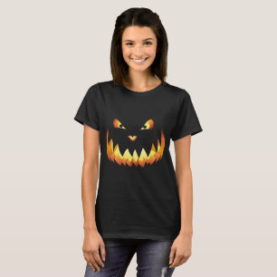 Pumpkin Face 4 for Halloween T-Shirt