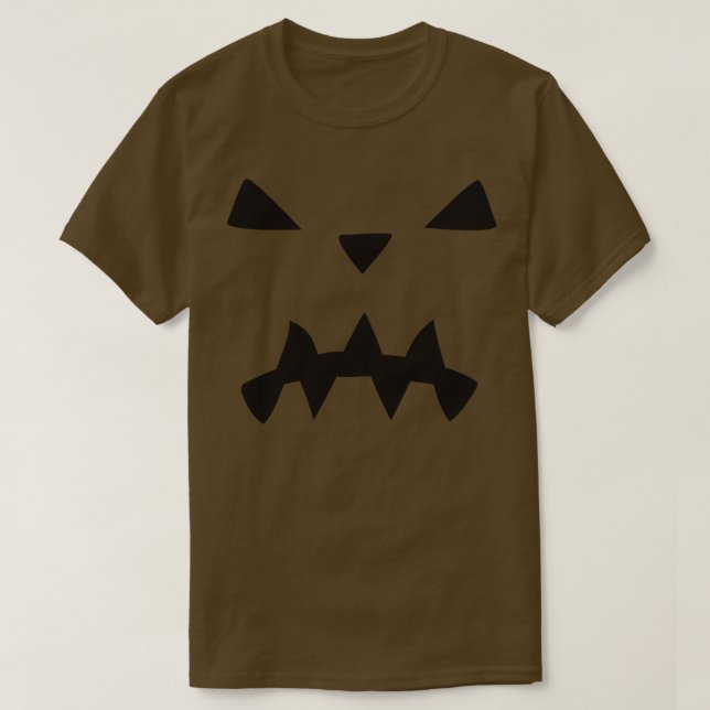 Pumpkin Face 7 T-Shirt (Design Front)