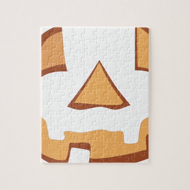 Pumpkin face for Halloween Jigsaw Puzzle (Vertical)