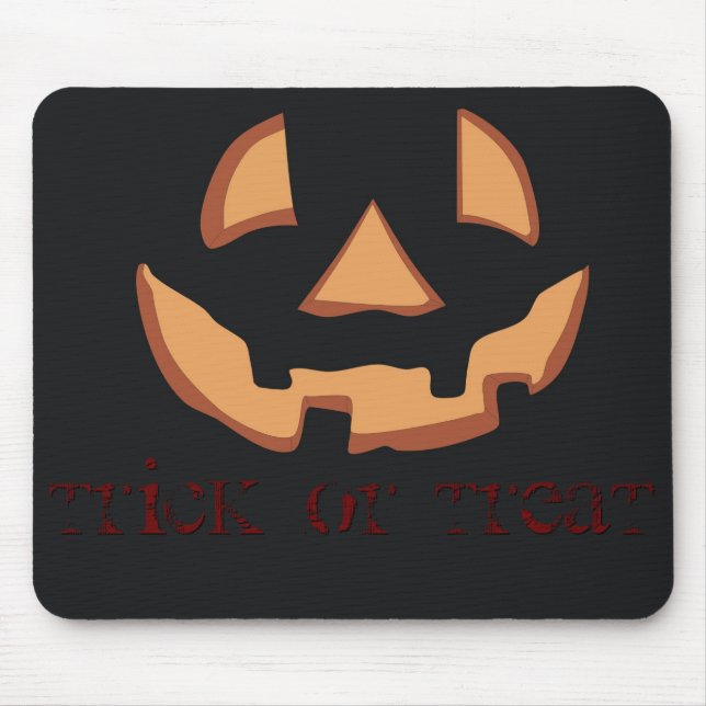 Pumpkin face for Halloween Mouse Mat (Front)
