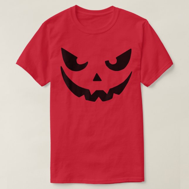 Pumpkin Face Halloween Collection 2022 Family Men  T-Shirt (Design Front)