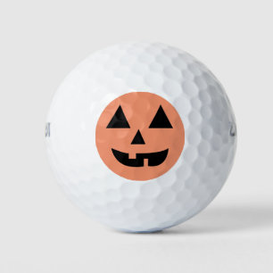 Pumpkin Face Halloween Golf Balls