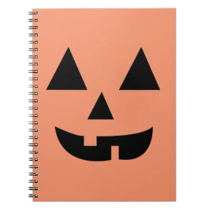 Pumpkin Face Halloween Notebook