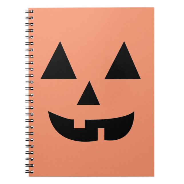 Pumpkin Face Halloween Notebook (Front)