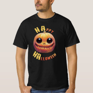 Pumpkin Face Happy Halloween T-Shirt