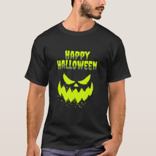 Pumpkin Face Horror Halloween Costume Men's Hallow T-Shirt