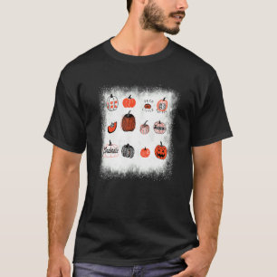 Pumpkin Face Jack O' Lantern Halloween Fall Thanks T-Shirt