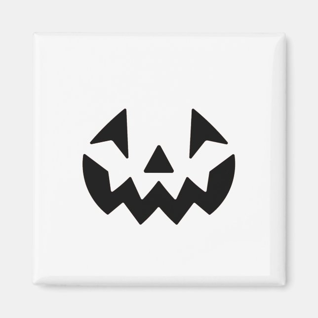 Pumpkin face magnet (Front)