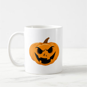 Pumpkin Face Scary Halloween Coffee Mug