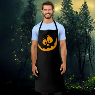 Pumpkin Face, simple and elegant Halloween Apron