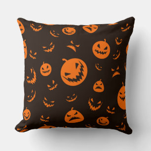 Pumpkin faces cushion