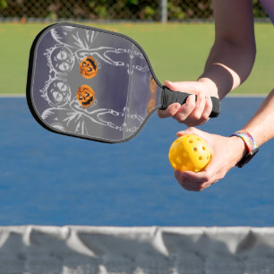 Pumpkin Fairies Fun Halloween Pickleball Paddle