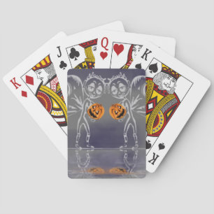 Pumpkin Fairies Fun Halloween Playing Cards