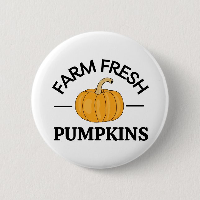 Pumpkin Fall Autumn 6 Cm Round Badge (Front)