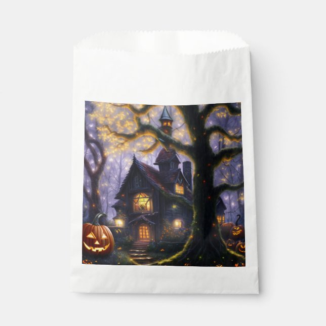 pumpkin/fall/autumn/Halloween  Favour Bags (Front)