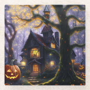pumpkin/fall/autumn/Halloween Glass Coaster