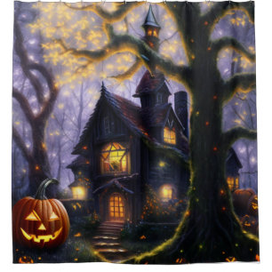 pumpkin/fall/autumn/Halloween Shower Curtain