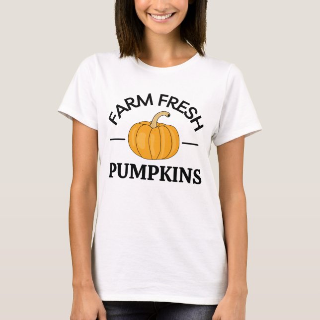 Pumpkin Fall Autumn T-Shirt (Front)