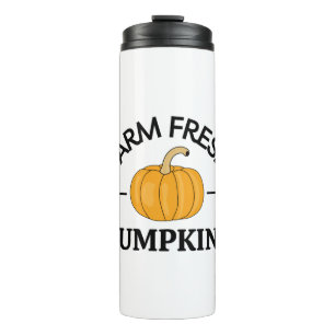 Pumpkin Fall Autumn Thermal Tumbler