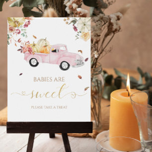 Pumpkin Fall Babies Are Sweet Sign