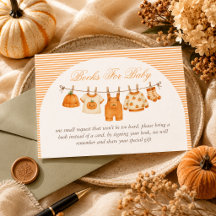 Pumpkin Fall Baby Shower Book Request