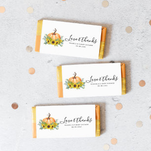 Pumpkin Fall Baby Shower Candy Bar Wrapper
