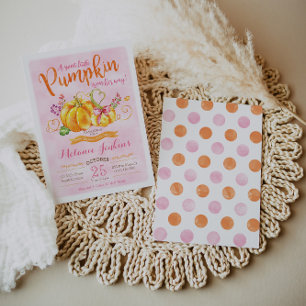Pumpkin Fall Baby Shower Invitation