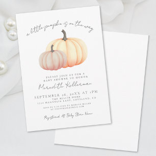 Pumpkin Fall Baby Shower Invitation