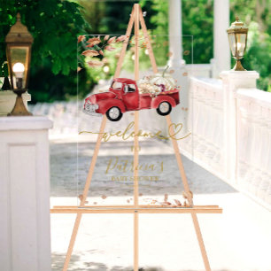 Pumpkin Fall Baby Shower Welcome Sign