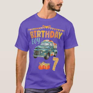 Pumpkin Fall Birthday Vintage Truck Outfits  T-Shirt
