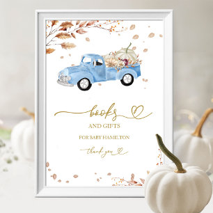 Pumpkin Fall Books for Baby Sign