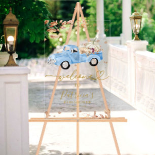 Pumpkin Fall Boy Baby Shower Welcome Sign