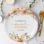 Pumpkin Fall Bridal Shower Paper Plate<br><div class="desc">Matching items available.</div>