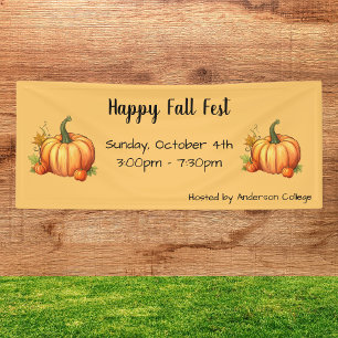 Pumpkin Fall Harvest Festival Banner
