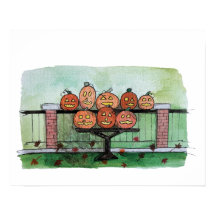 Pumpkin Fall Home Decor, Jack-o-lantern Print