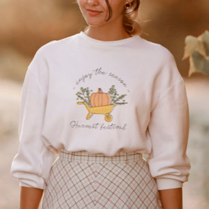 Pumpkin Fall Leaves Sweatshirt