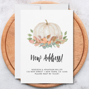 Pumpkin Fall Moving Announcement