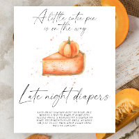 Pumpkin fall pie - Late night diapers game