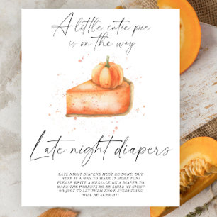 Pumpkin fall pie - Late night diapers game Poster