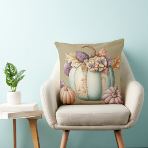 Pumpkin Fall Pillow, Fall Throw Pillow