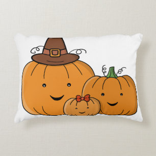 Pumpkin Family Decorative Cushion
