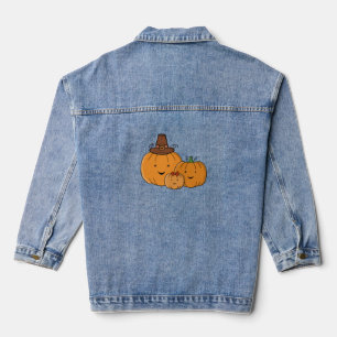 Pumpkin Family Denim Jacket