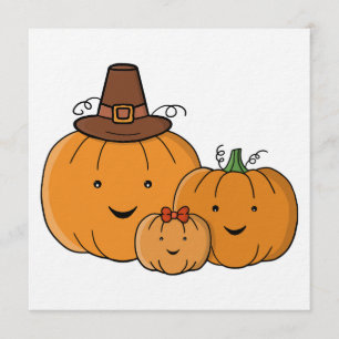 Pumpkin Family Invitation